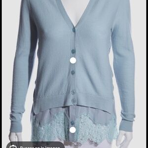 Women's‎ Blue Cardigan Sweater